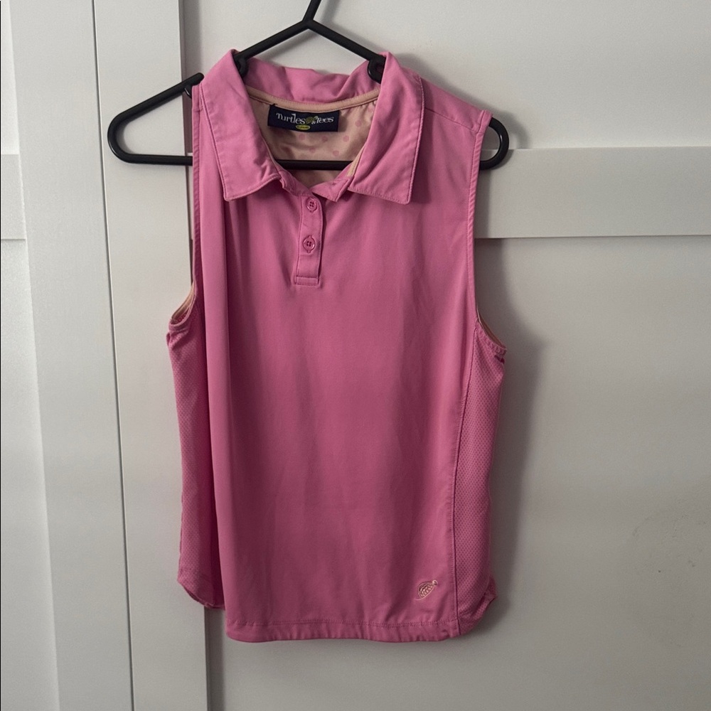 Pink Sleeveless a turtles and TeesTop golf or tennis